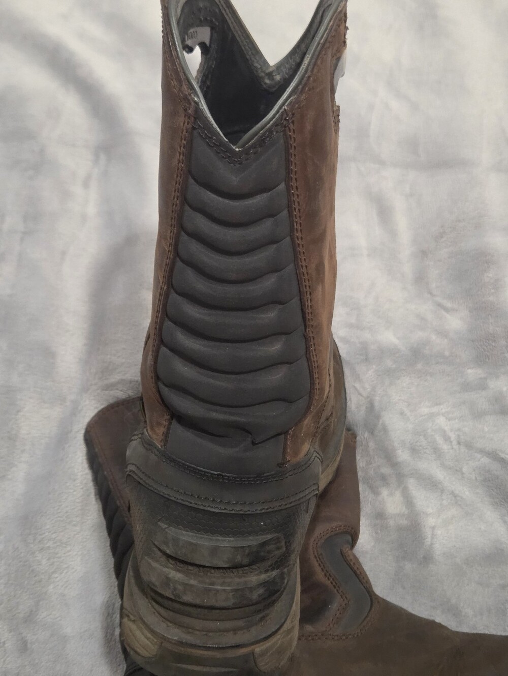 Cody James Brown Leather Pull-On Work Boots - Picture 9 of 14